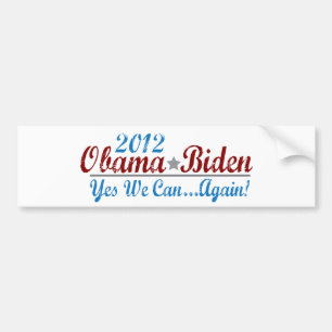 Barack Obama 2012 Again Bumper Sticker