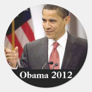 Barack Obama 2012 Classic Round Sticker
