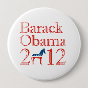 Barack Obama 2012 Democrat Vintage.png 10 Cm Round Badge