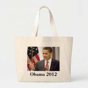 Barack Obama 2012 Large Tote Bag