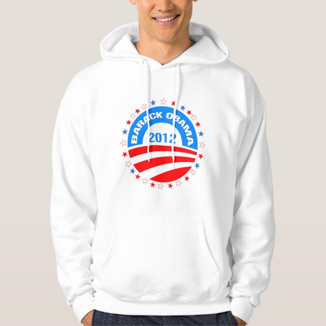 Barack Obama 2012 Logo Design Hoodie (Front)