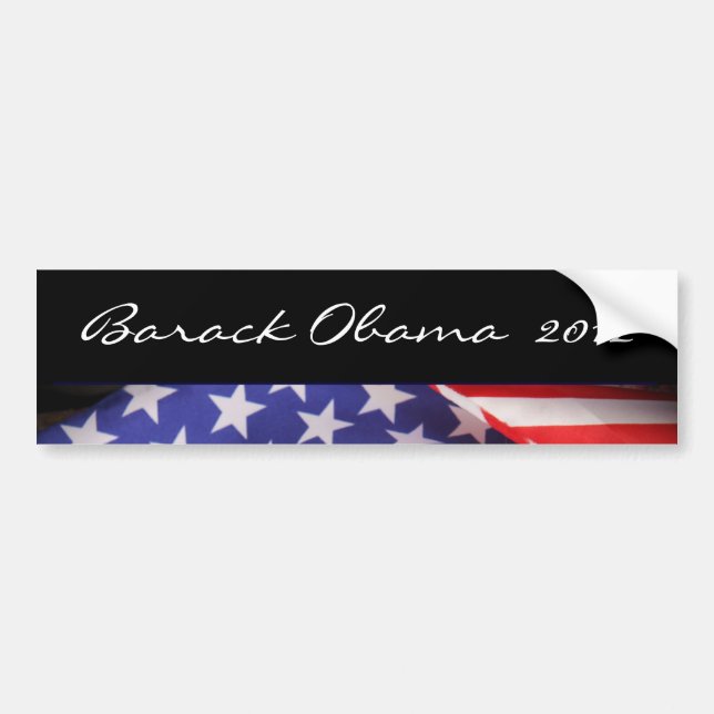 Barack Obama 2012 Modern Bumper Sticker (Front)