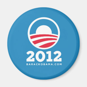 Barack Obama 2012 "O" Logo (Light Blue) Magnet