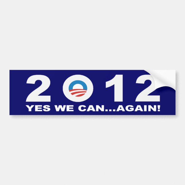 Barack Obama 2012 - YES WE CAN...AGAIN! Bumper Sticker (Front)