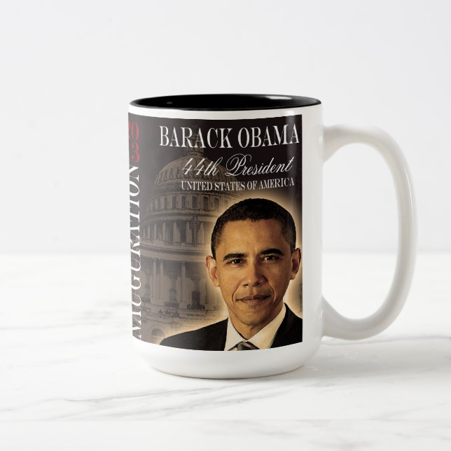 Barack Obama 2013 Inauguration Commemorative Mug (Right)