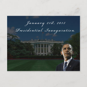 Barack Obama 2013 Presidential Inauguration Postcard