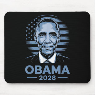 Barack Obama 2028 Obama 2028 4th Of July Retro  Mouse Pad