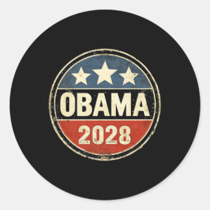 Barack Obama 2028 Premium Classic Round Sticker