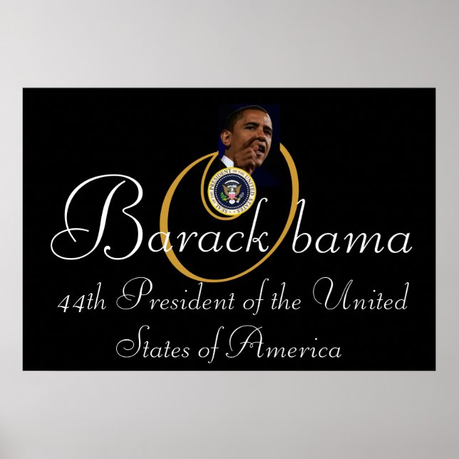 Barack Obama 44th President 52"x35" Commemorative Poster (Front)