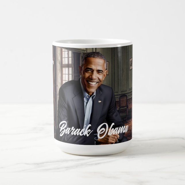  Barack Obama 44th President Birthday Coffee Mug (Center)