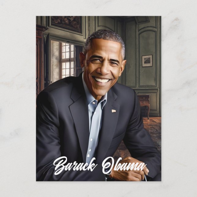  Barack Obama 44th President Postcard (Front)