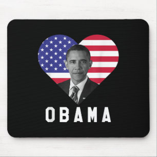 Barack Obama 44th Usa President I Love Obama Mouse Pad