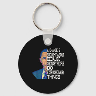 Barack Obama 44th Usa President Political Quotes  Key Ring