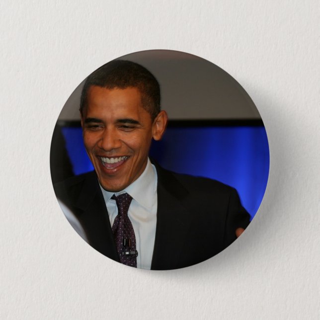Barack Obama 6 Cm Round Badge (Front)