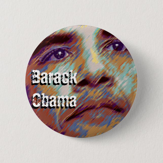 Barack Obama 6 Cm Round Badge (Front)