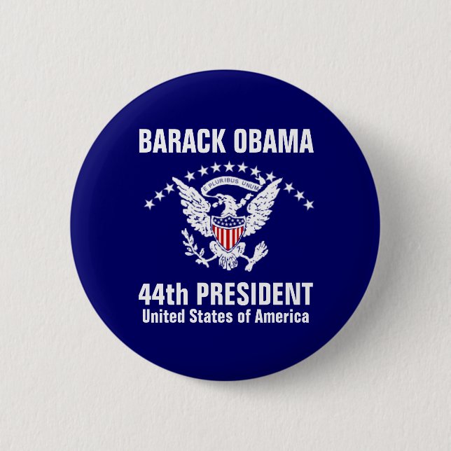Barack Obama 6 Cm Round Badge (Front)