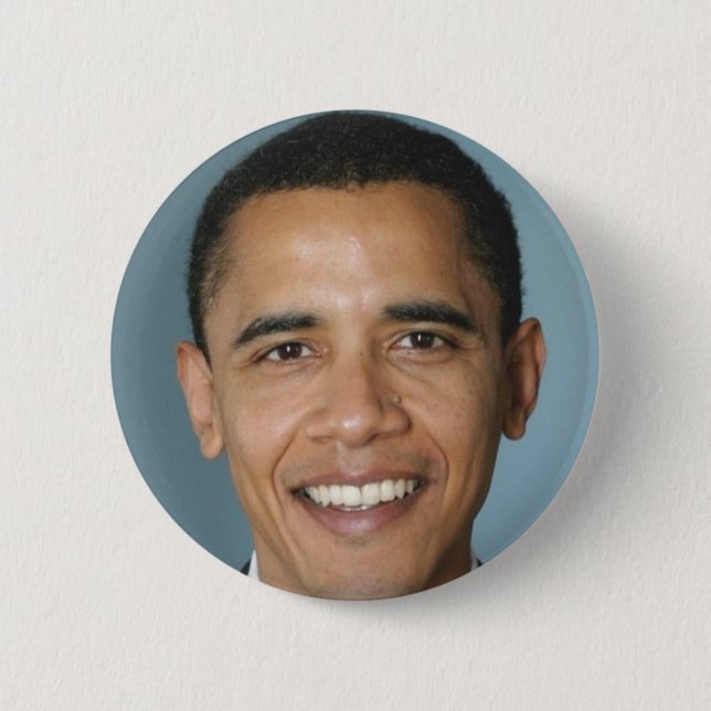 Barack Obama 6 Cm Round Badge (Front)
