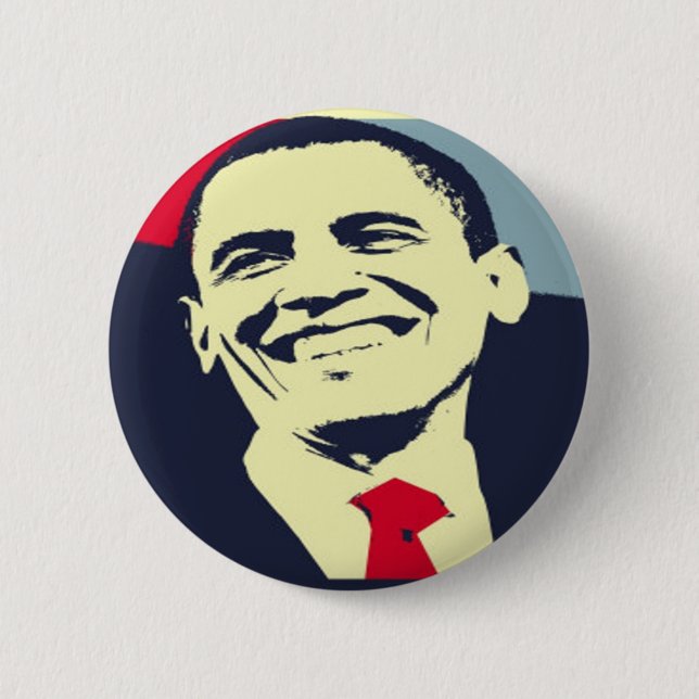 Barack Obama 6 Cm Round Badge (Front)