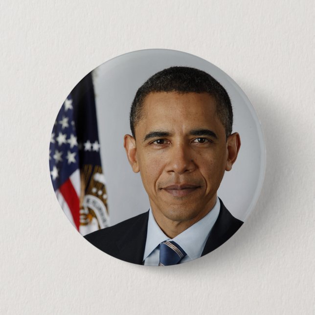 Barack Obama 6 Cm Round Badge (Front)