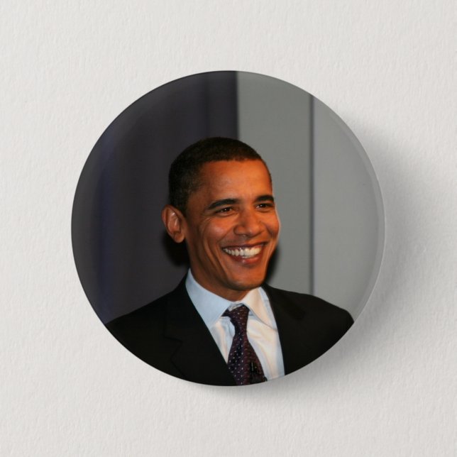 Barack Obama 6 Cm Round Badge (Front)