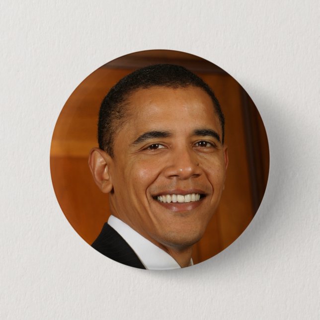 Barack Obama 6 Cm Round Badge (Front)
