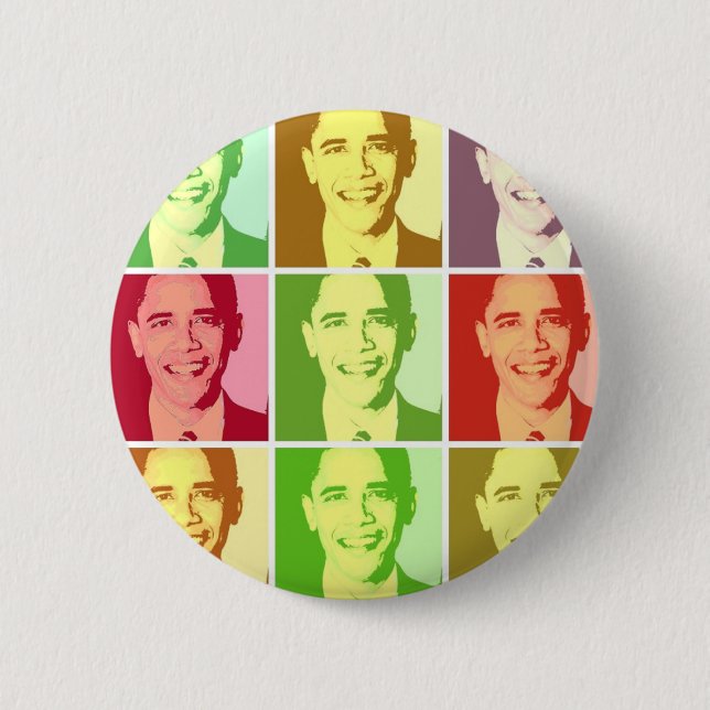 Barack Obama 6 Cm Round Badge (Front)