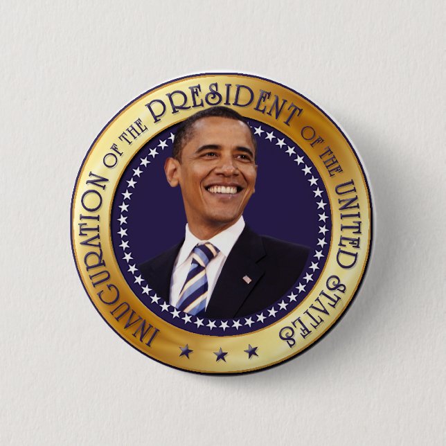 Barack Obama 6 Cm Round Badge (Front)