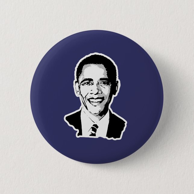 Barack Obama 6 Cm Round Badge (Front)