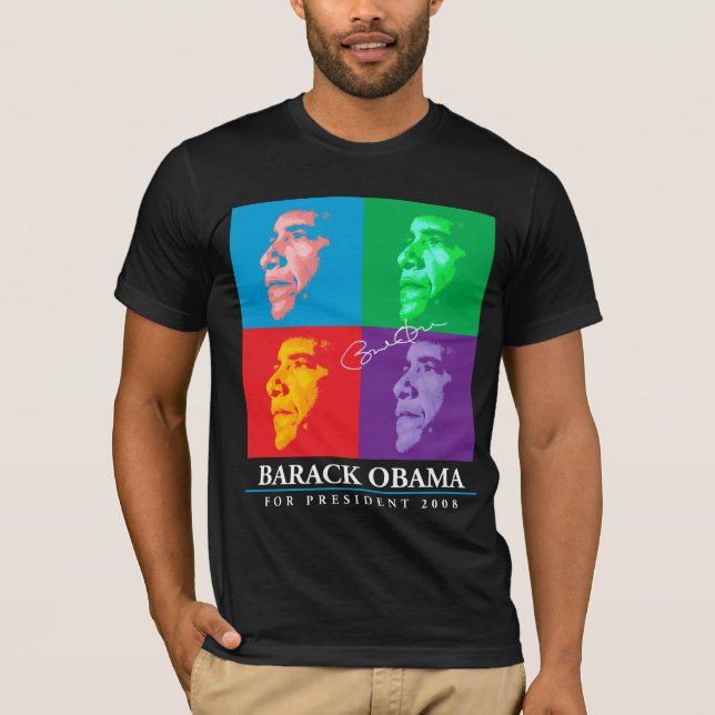Barack Obama Andy   Design T-Shirt (Front)