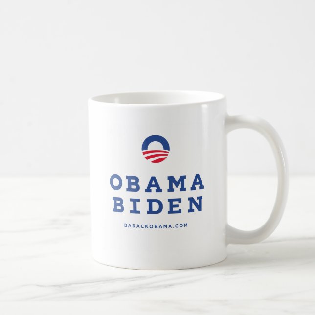 Barack Obama Biden 2012 With "O" Logo Coffee Mug (Right)