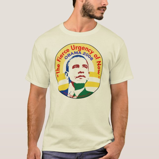 Barack Obama Biden The Fierce Urgency of Now T-Shirt (Front)