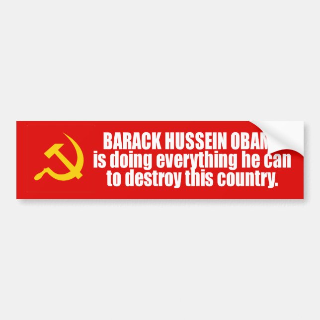 Barack Obama Bumper Sticker (Front)