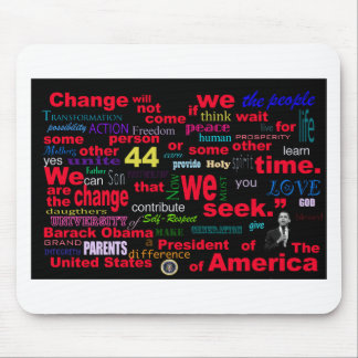 Barack Obama Change quote Mouse Pad