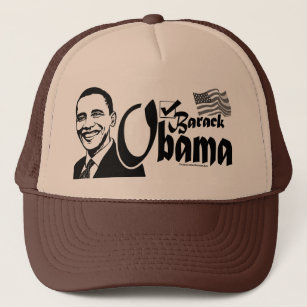 Barack Obama Check Hat