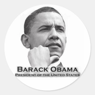 Barack Obama Classic Round Sticker