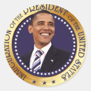 Barack Obama Classic Round Sticker