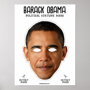 Barack Obama Costume Mask Poster
