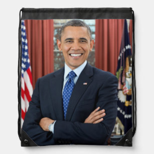 Barack Obama Drawstring Bag