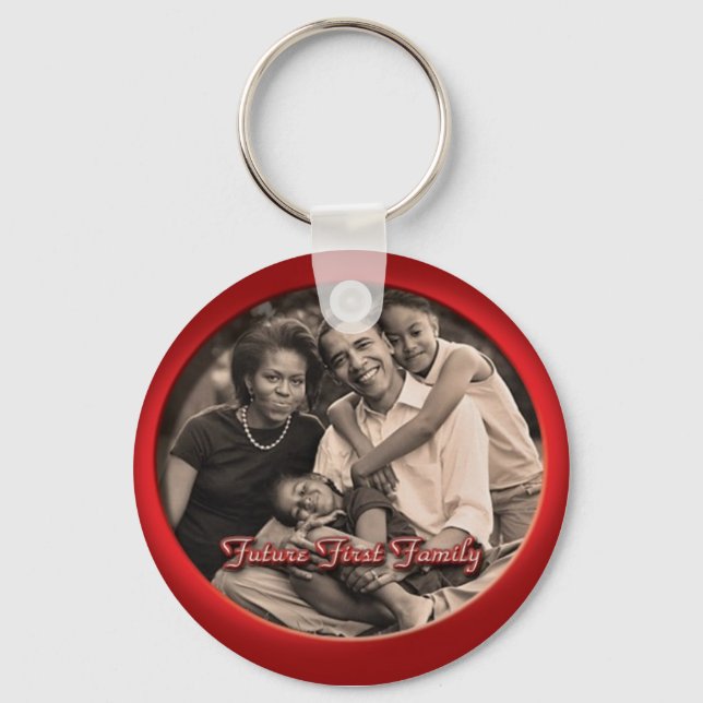 Barack Obama Family Key Ring (Front)