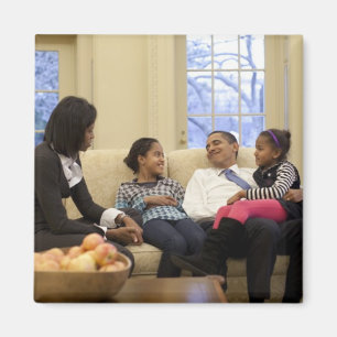 Barack Obama & Family Magnet