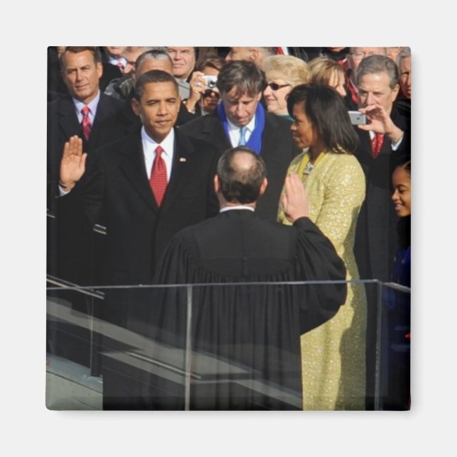 Barack Obama & Family Magnet (Front)