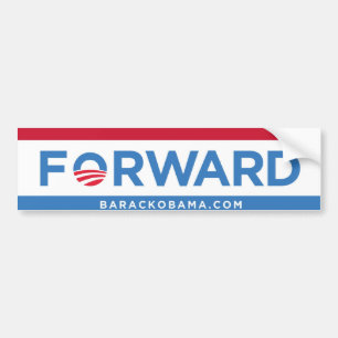 Barack Obama Forward (Red, White, and Blue) Bumper Sticker