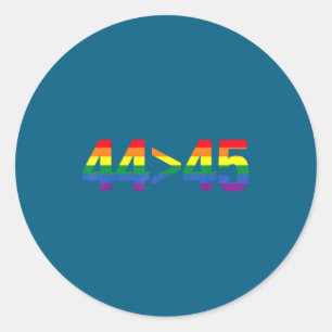 Barack Obama Gay Pride Lgbtq Anti-trump T-shirt.pn Classic Round Sticker
