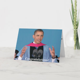 Barack Obama- Graduation Greeting Card