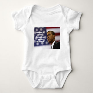 Barack Obama heart of passion Baby Bodysuit