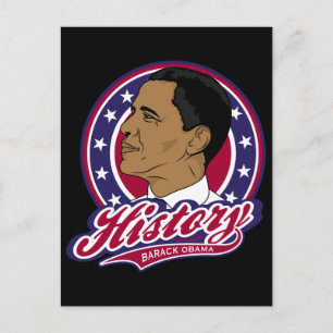Barack Obama History Postcard