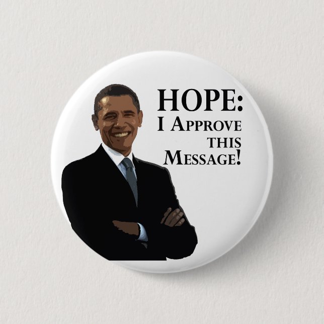 Barack Obama: Hope Button (Front)