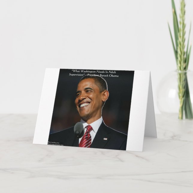 Barack Obama & Humour Quote Gifts & Cards (Front)