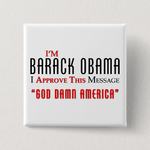 Barack-Obama_I-Approve-This-Message (4 lite) 15 Cm Square Badge