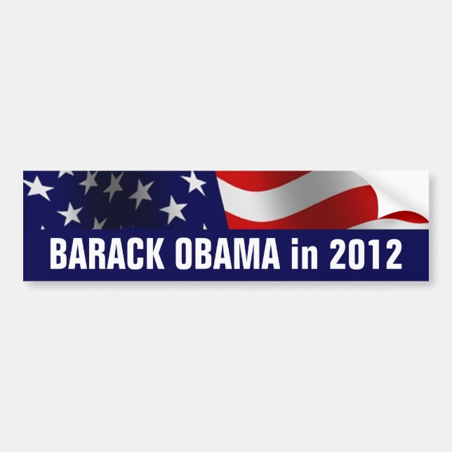 Barack Obama in 2012 Bumper Sticker (Front)